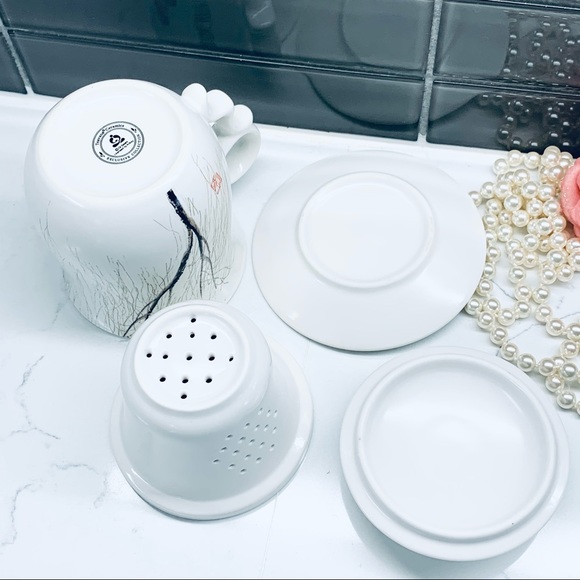 Teavana Capuchin Monkey Ceramic Porcelain Tea Mug - Picture 4 of 12